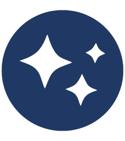 Decorative icon of a blue circle with stars inside. Click to go to preparing for separation.